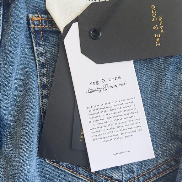 RAG & BONE CATE MID RISE ANKLE SKINNY JEANS IN PISMO NWT WOMEN'S SIZE 24 - Picture 14 of 16